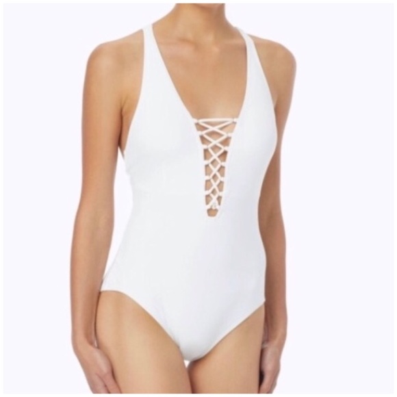 michael kors white swimsuit